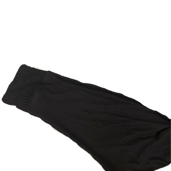 COMO Vintage, V-Neckline, Tie Up Hem, Dolman Sleeves Top, Black, Size XL - Picture 6 of 9